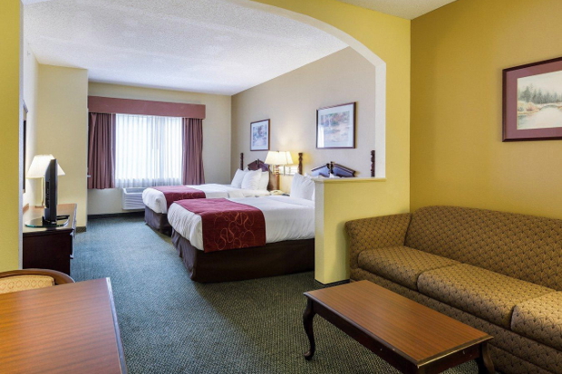 The interior of one of the rooms at the Comfort Suites