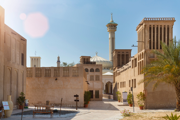 Some of the traditional buildings in Dubai