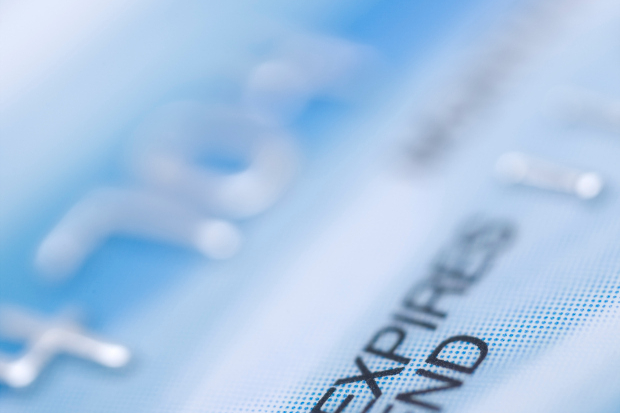 Close up of credit card