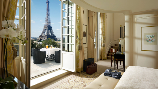 A room at the Shangri-la with beautiful views