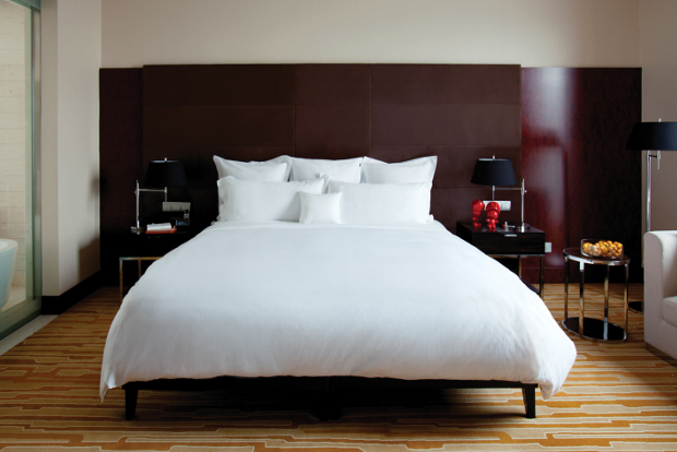 The interior of one of the rooms at the Langham Place Capital Airport