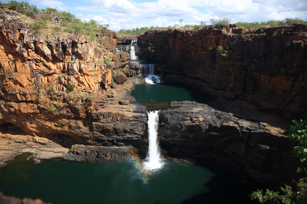 Scenic view of the Mitchell Falls waterfalls