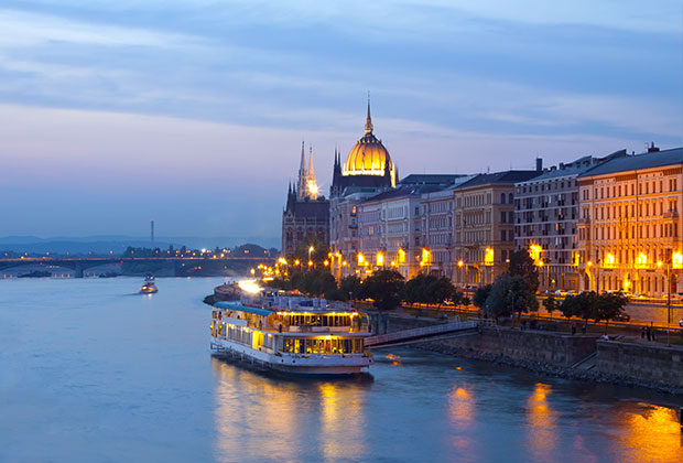 Beautiful vistas day and night in Budapest