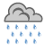 Sprinkles early. Cloudy. Cool.