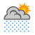 Showers early. Broken clouds. Cool.