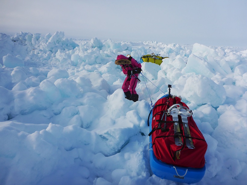 Jade Hameister on her 150 km North Pole trek which she completed in April 2016.