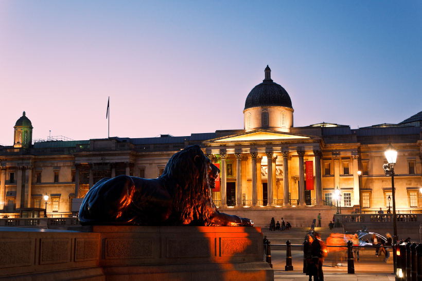 national gallery at trafalgar square london