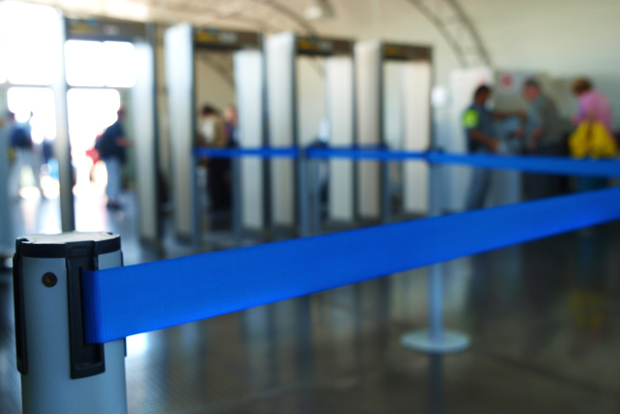 Security lines at the airport