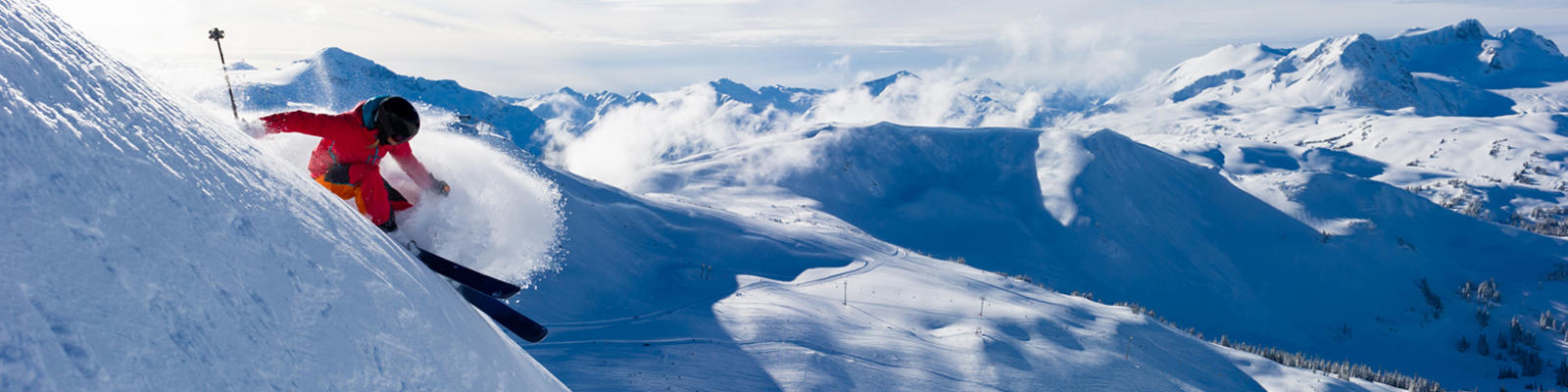 Female skier in Canada