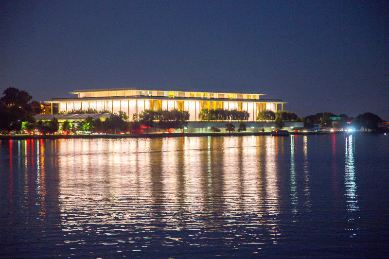 The Kennedy Centre at night, Washington, D.C.