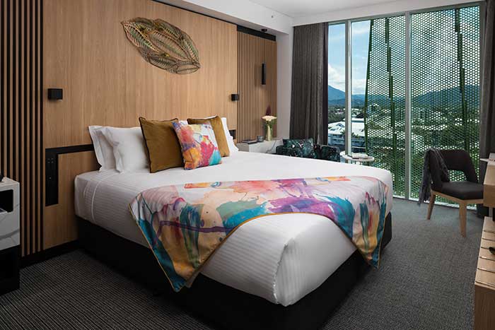 Guest room at Bailey, A Crystalbrook Collection Hotel