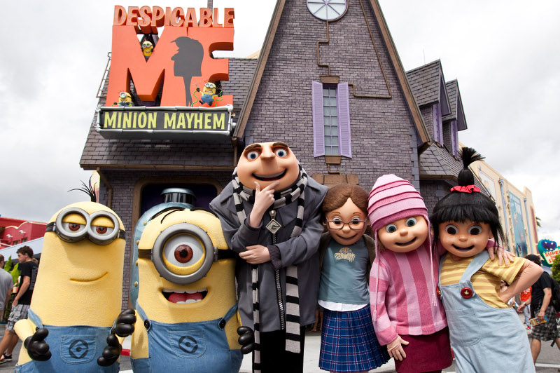 characters at universal studios, hollywood