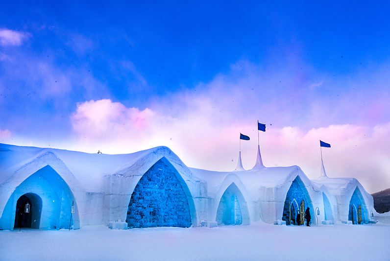 Exterior of Hotel de Glace