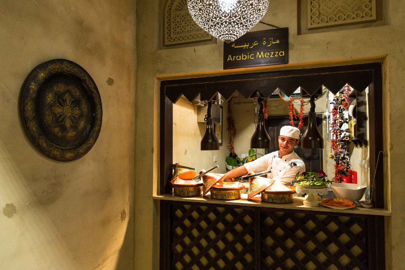 food stall inside dubai restaurant