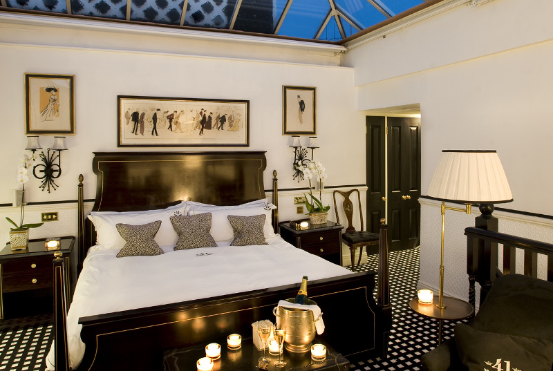 Hotel 41's elegant suite. Photo courtesy of Red Carnation Hotels