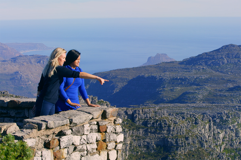 greer on top of table mountain