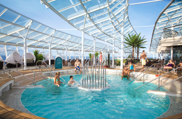 An adults only area on a cruise ship