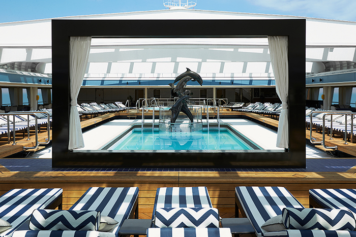 Flop and drop onboard P&O's Pacific Aria. Image: P&O