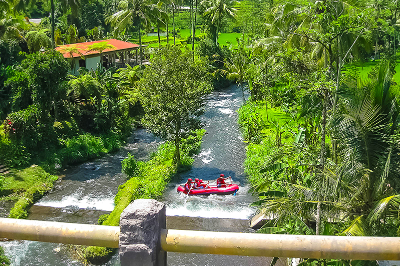 Whitewater rafting on Ayung River, Bali