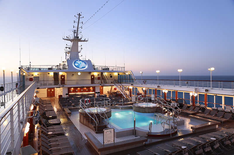 pool deck of the azamara journey