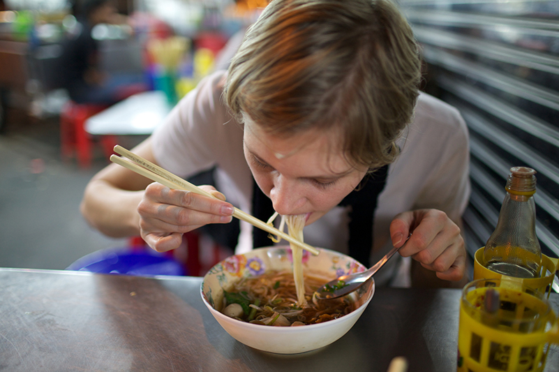 Street food noodles