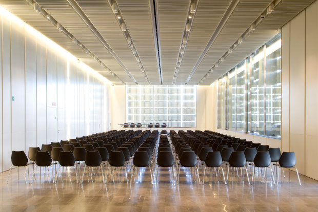 A meeting room at the NH Collection Barcelona Constanza hotel.