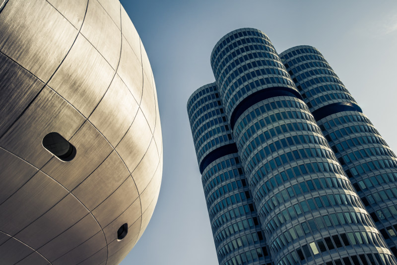 Exterior of the BMW Museum, Munich