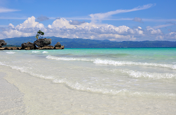 white sand boracay beach