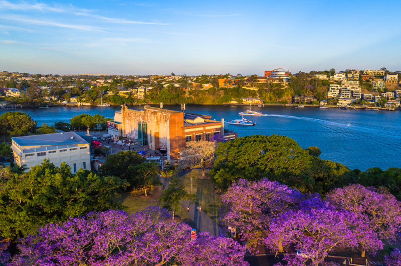 aerial view brisbane powerhouse