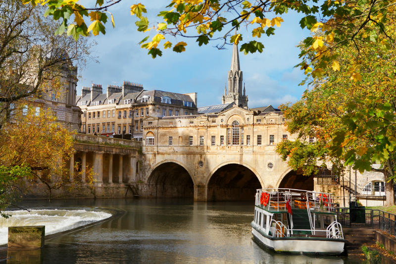 The city of Bath, England.