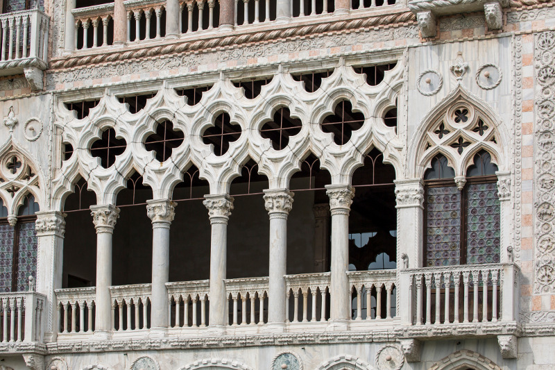 The detailing of the Ca' d'Oro