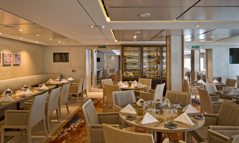 Interior of the Chef's Table dining space