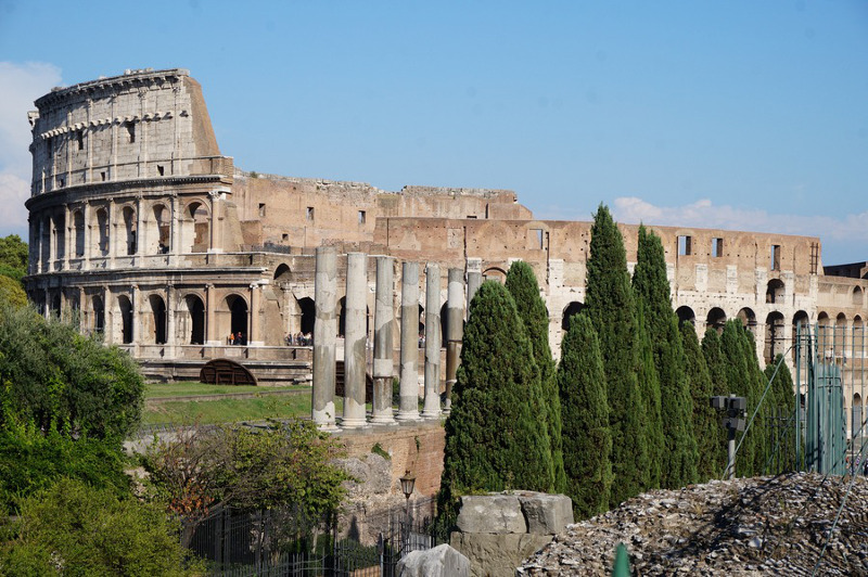 Exterior short of the Colosseum