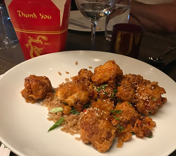 General Tso's Cauliflower at Aspen Kitchen