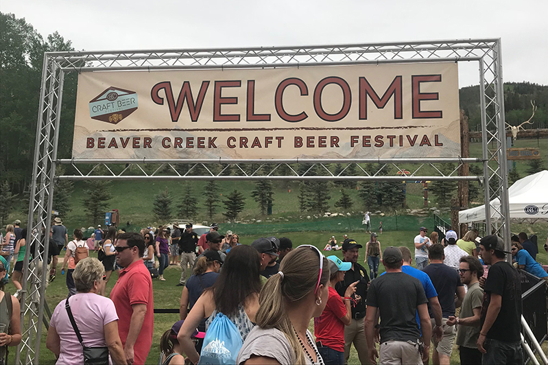 Entrance to Beaver Creek Craft Beer Festival, Colorado