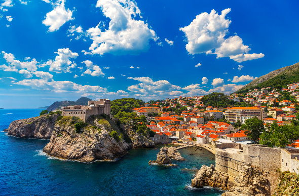 The coast of Dubrovnik