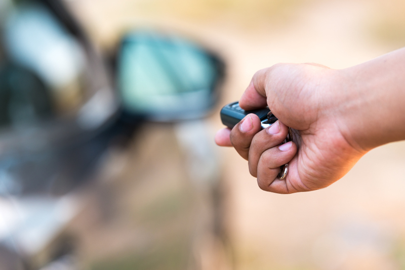 A person holding car keys