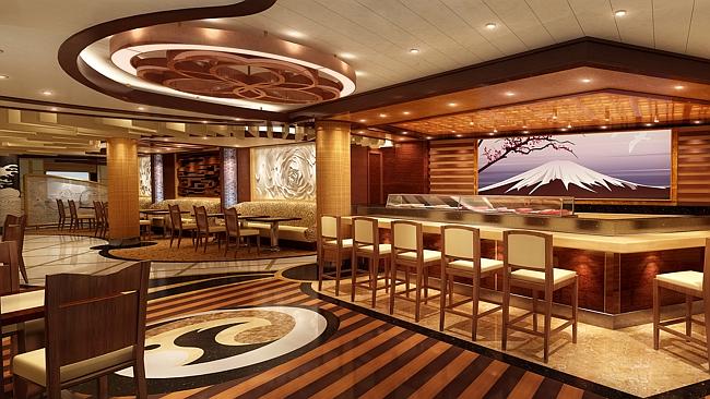 Kai Sushi Bar onboard the Golden Princess