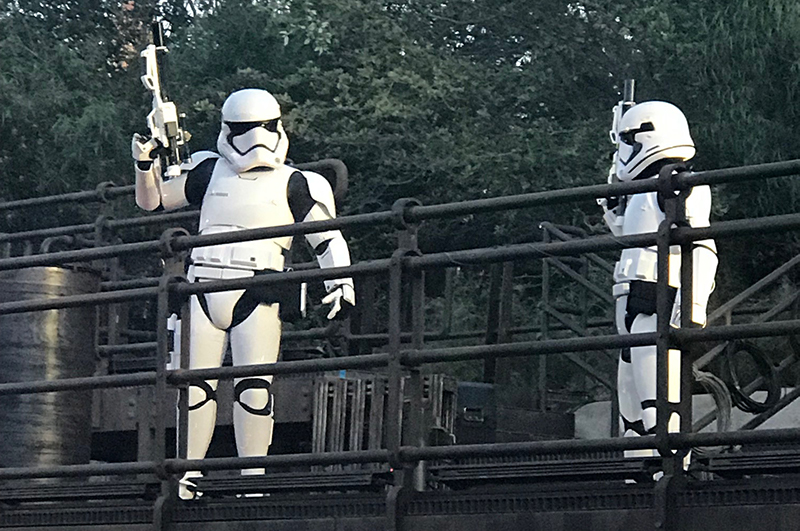 Stormtroopers at Star Wars: Galaxy's Edge