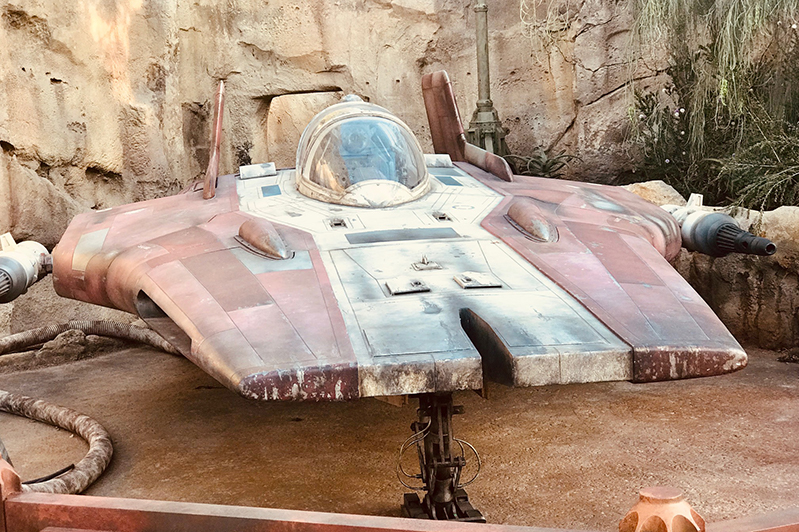 Star Wars vessel at Disneyland Resort