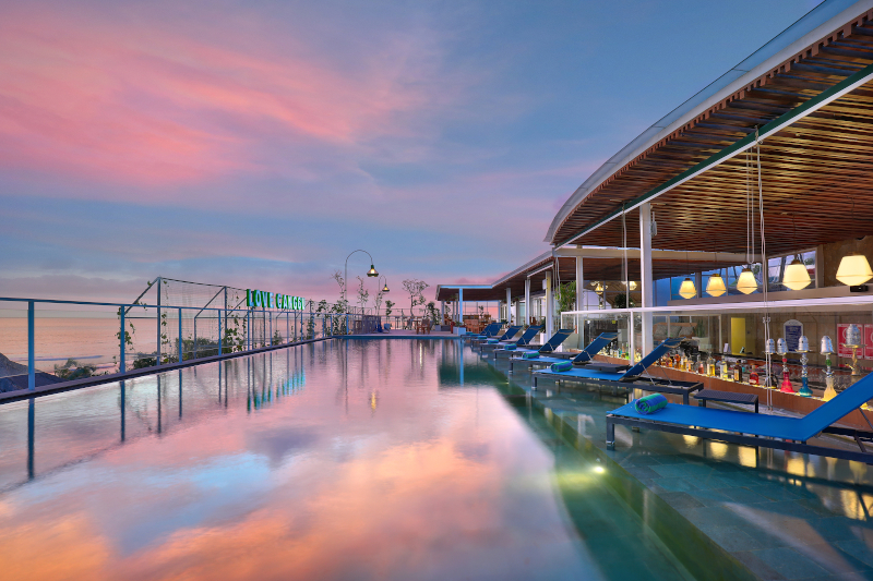 The rooftop pool at Aston Canggu Beach