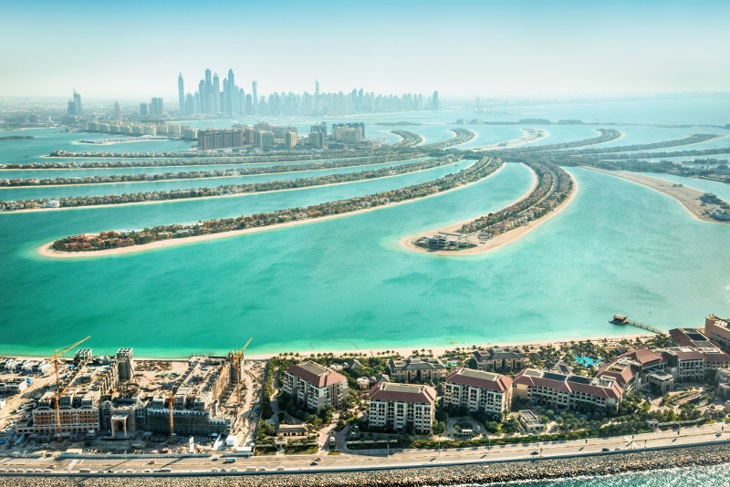 Palm Island in Dubai