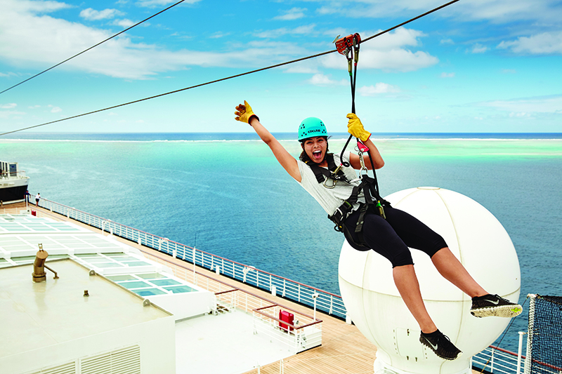 Celebrity Edge has a zipline! (Image: Celebrity Edge)
