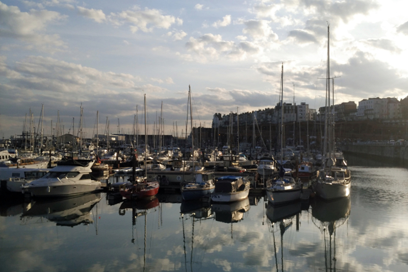 Beautiful Ramsgate Harbour in England.