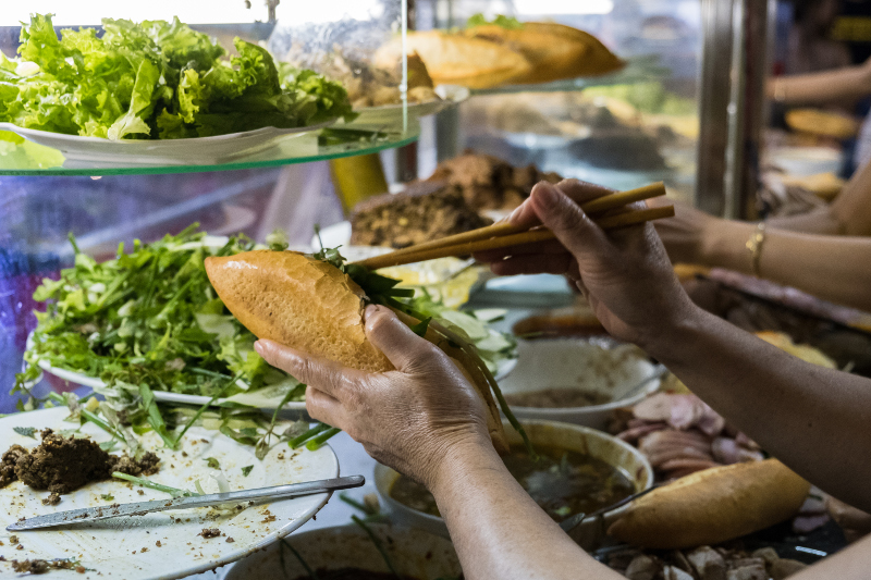 Bahn Mi in Vietnam.