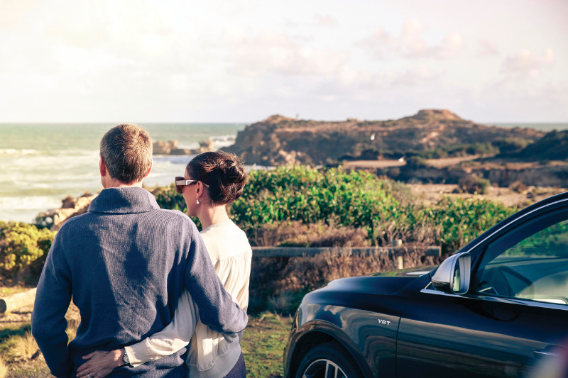 Couple at the beach in South Australia.