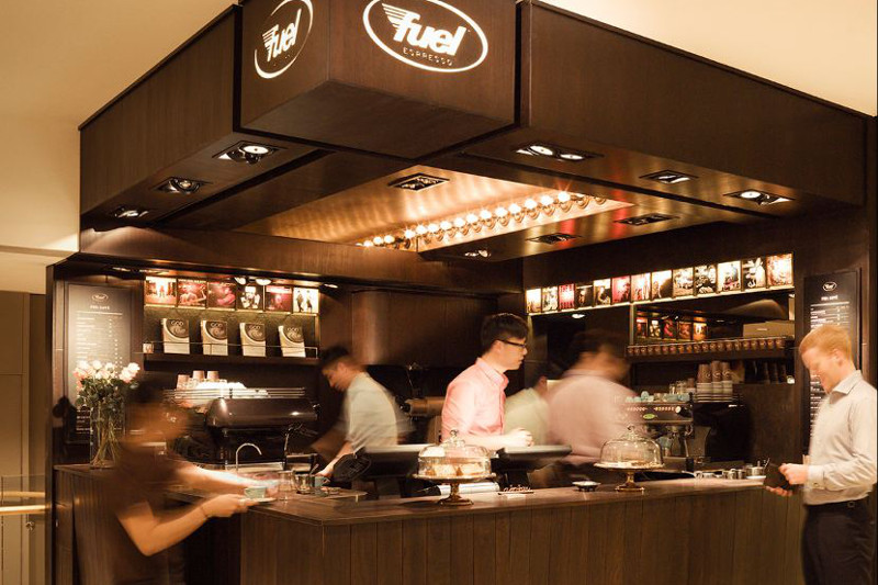 Fuel Espresso counter.
