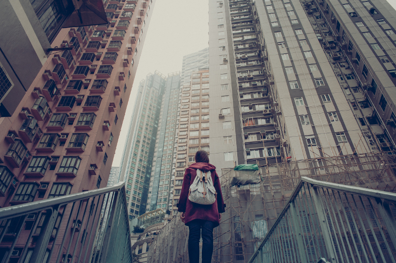 Skyscrapers of Hong Kong.