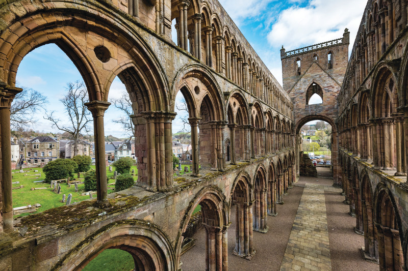Jedburgh Abbey in Scotland