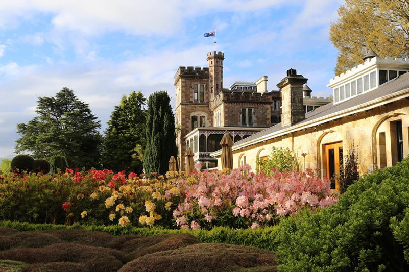 Beautiful gardens by Larnach Castle